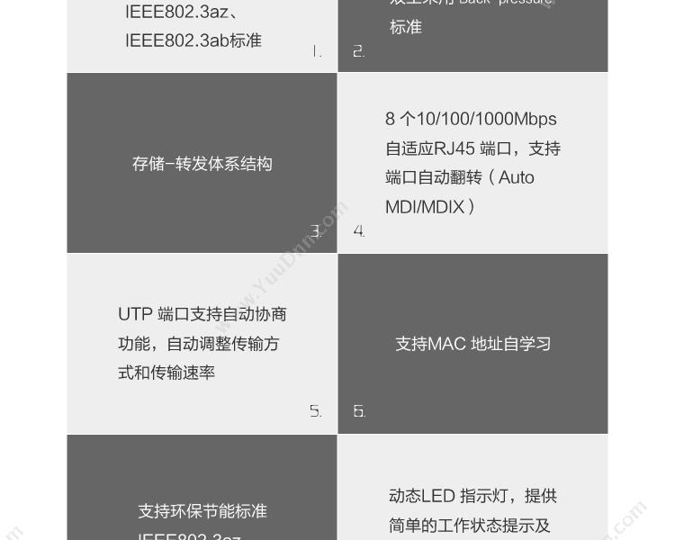 DCN ES12088口千兆非网管接入 千兆网络交换机