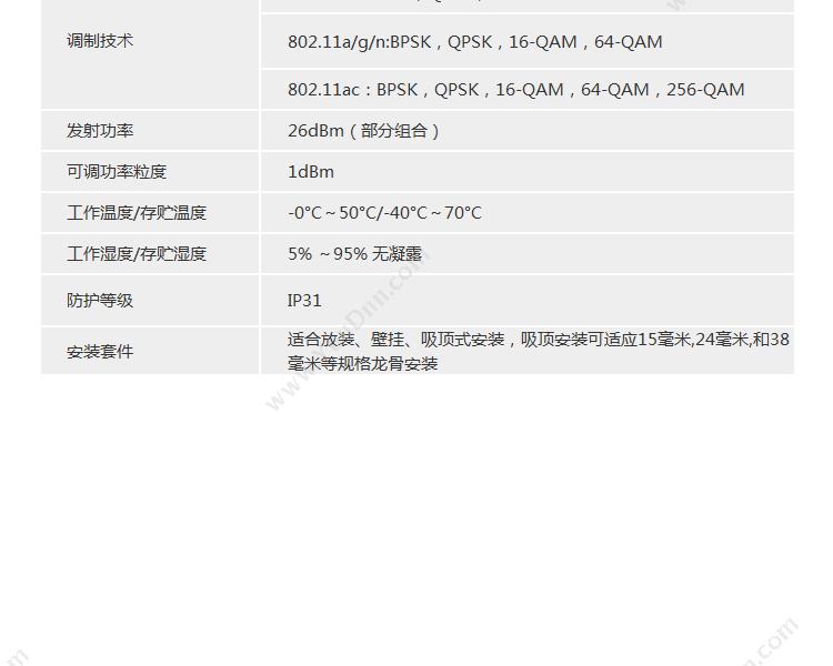 DCN EAP380室内高性能802.11ac企业级 室内AP