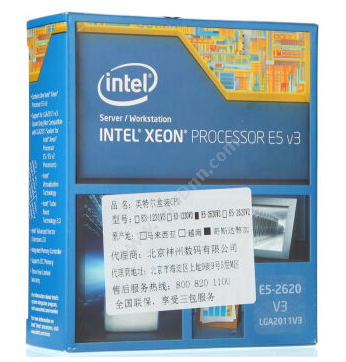 英特尔 Intel 至强系列E5-2620V3FCLGA2011-3插槽盒装CPU 服务器CPU