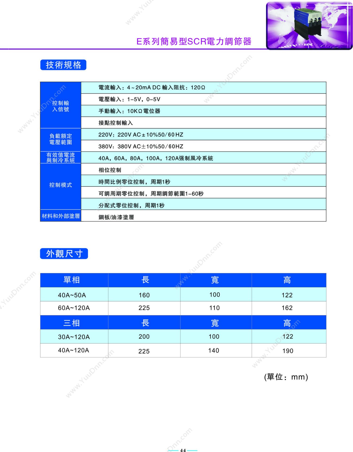 台湾泛达 电炉可控硅调功器E-3P-380V125A-11三相SCR电力控制器 控制装置