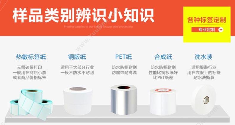 艾利 Avery 70*50MM 空白PET打印标签 500张/卷 PET标签