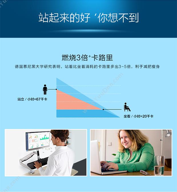 乐歌 Loctek E1D 升降桌 笔记本支架