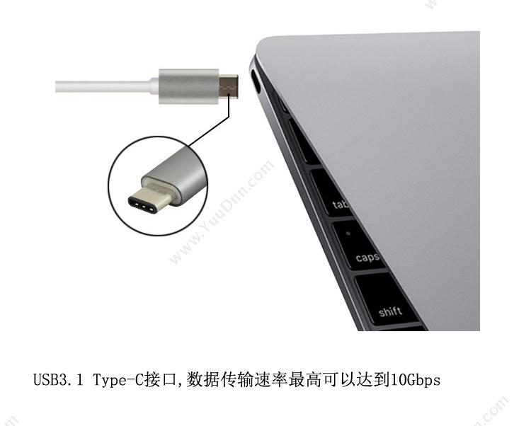 酷比客 L-Cubic LCCPUCHAF USB Type-C转HDMI母 转接线 0.15M（银） 用于Type-C转HDMI的设备 扩展配件