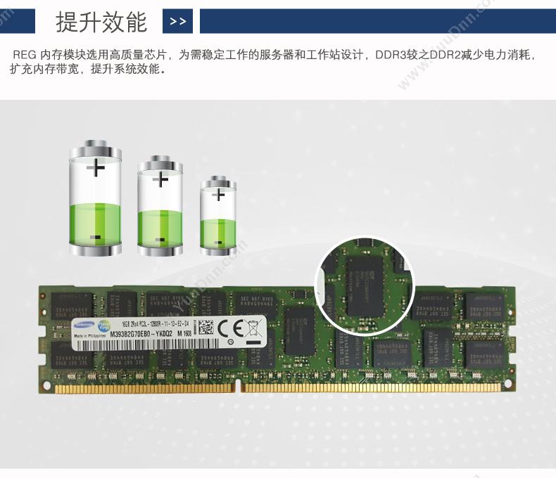 三星 Samsung 16G DDR3 绿(黑） 内存条