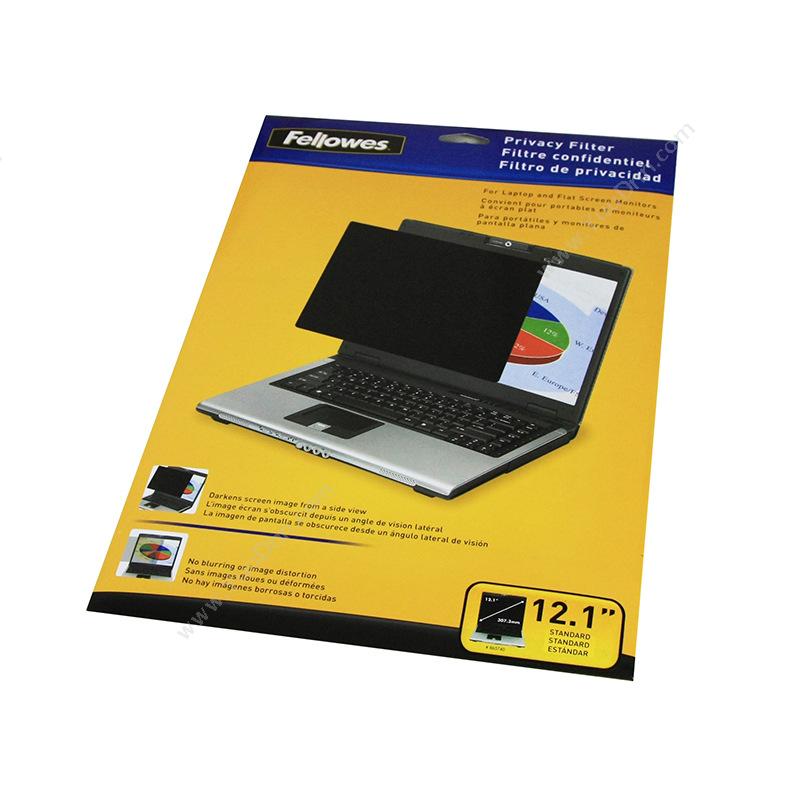 范罗士 Fellowes 48008 电脑防窥片 12.1英寸   4：3标准屏 宽247.7mmx高187.3mm 电脑防窥膜