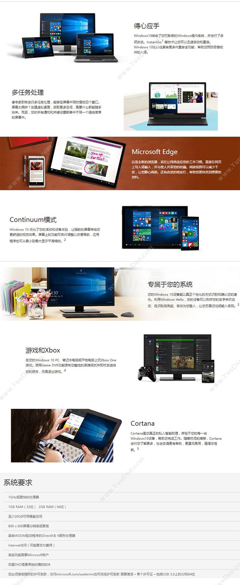 微软 Microsoft 操作系统 Win10专业版 64位 COEM 简包 其它软件