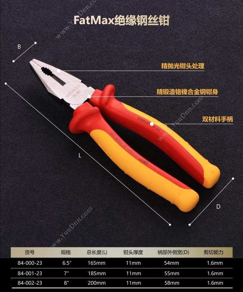 史丹利 Stanley 89-571-23 老虎钳6寸 老虎钳