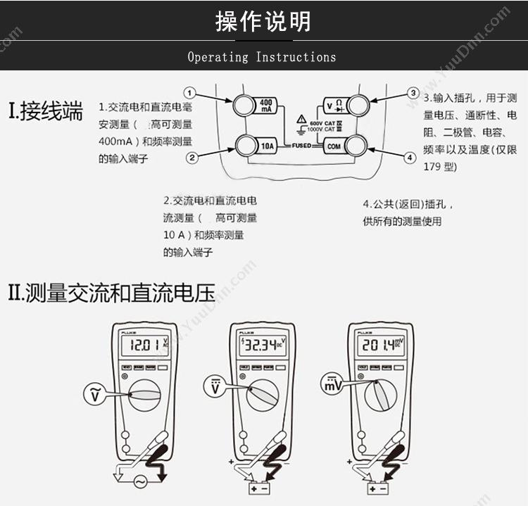 福禄克 Fluke F-175 数字型 万用表