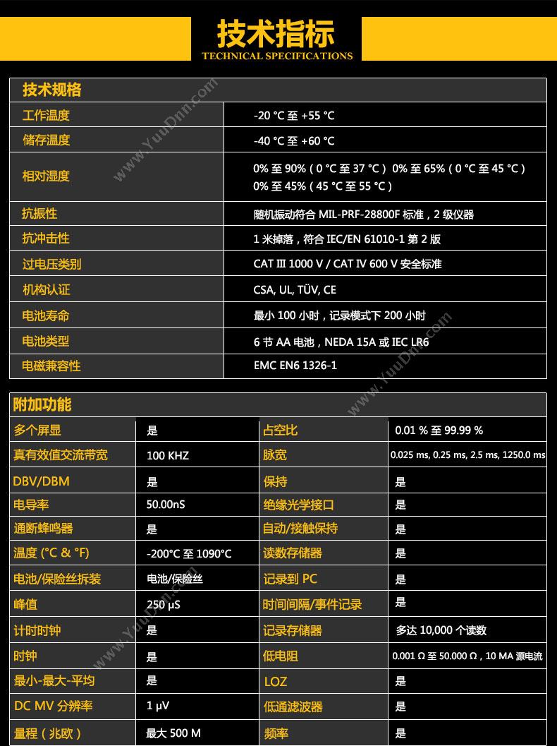 福禄克 Fluke F-289 数字 万用表