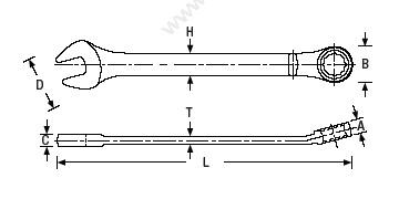 钢盾 Sheffield S017514 专利型14mm 齿套防滑两用扳手