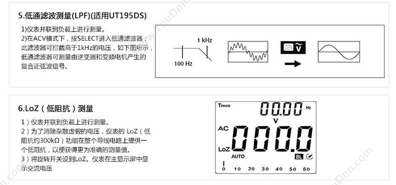 优利德 UNI-T UT195E 三防 万用表