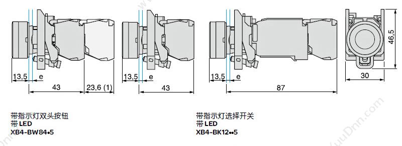 施耐德 Schneider XALB01C XB2（1孔） 按钮盒