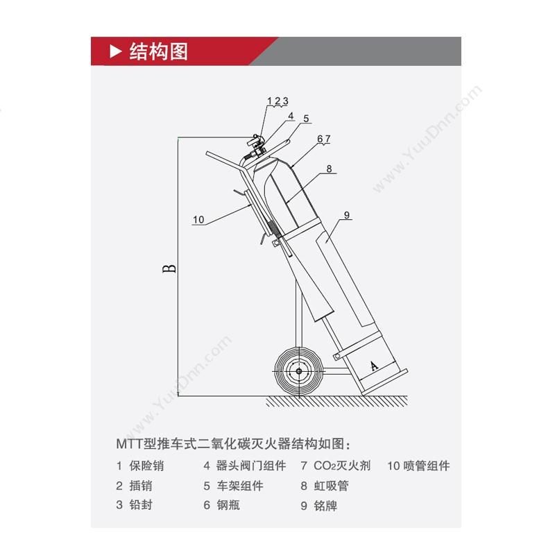 联塑 Liansu 推车式  24KG 二氧化碳灭火器