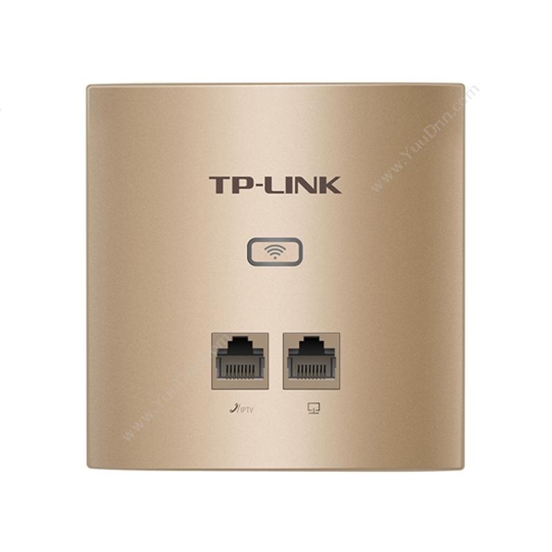 普联 TP-Link TL-AP300I-PoE 300M 无线面板式AP薄款香槟金（方） 室内AP