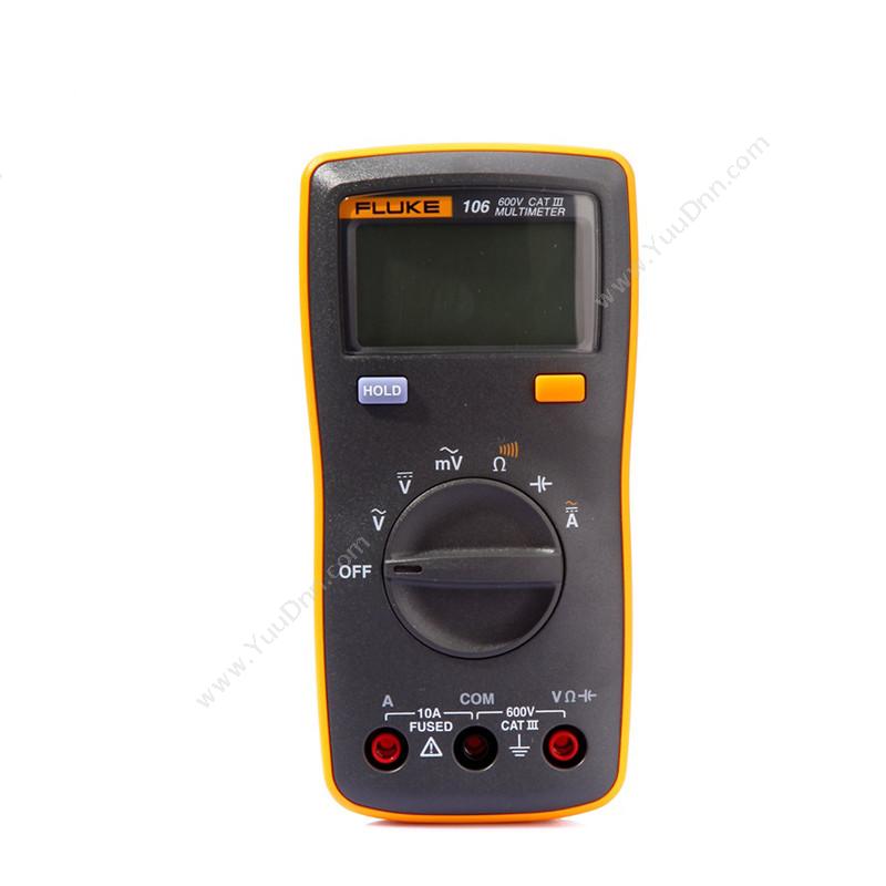 福禄克 Fluke 万用表 数字万用表 F106 交直流 600V 最大10A 万用表