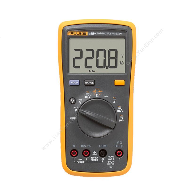 福禄克 Fluke 万用表 数字万用表 F15B+ 交直流 600V 最大10A 万用表