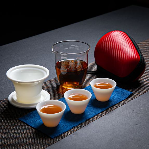 拓牌 拓牌5头亮光羊脂玉瓷快客杯 陶瓷茶具