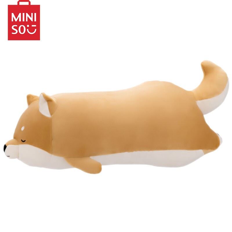 名创优品 MINISO 名创优品趴姿软萌毛绒柴犬公仔55cm 抱枕被/抱枕