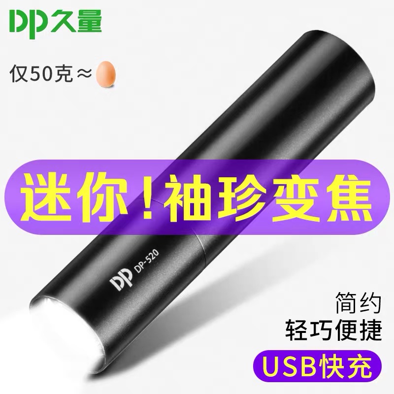 久量DP久量LED电池式铝合金手电筒DP-520台灯/小夜灯