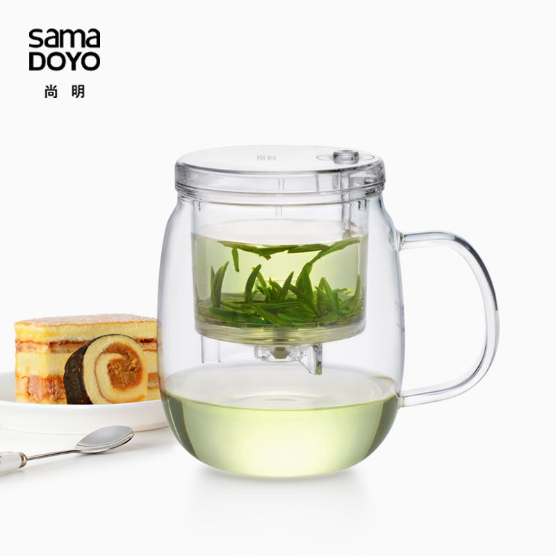 尚明 SAMA DOYO 尚明耐热玻璃加厚玲珑杯飘逸杯泡茶杯 玻璃杯/套装