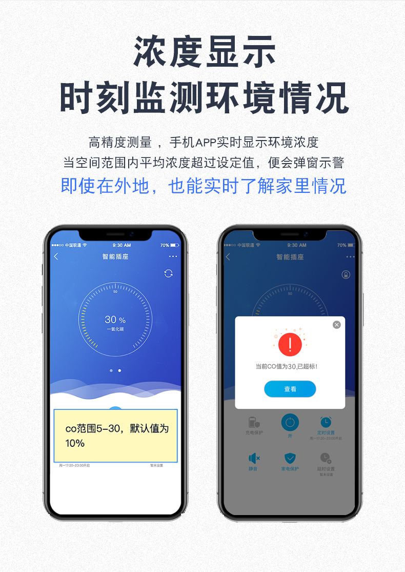 名豆 名豆智能插座 CO泄露报警器 插座