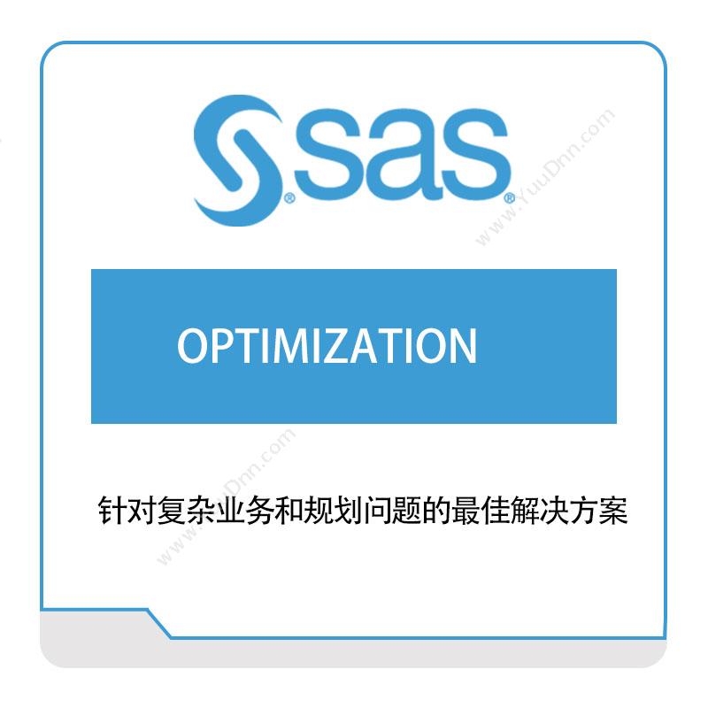 赛仕软件 SAS 针对复杂业务和规划问题的最佳解决方案 大数据