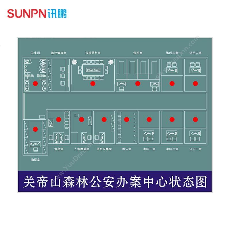 讯鹏科技审讯室讯问室门头LED点阵显示屏信息汇总系统LED显示器