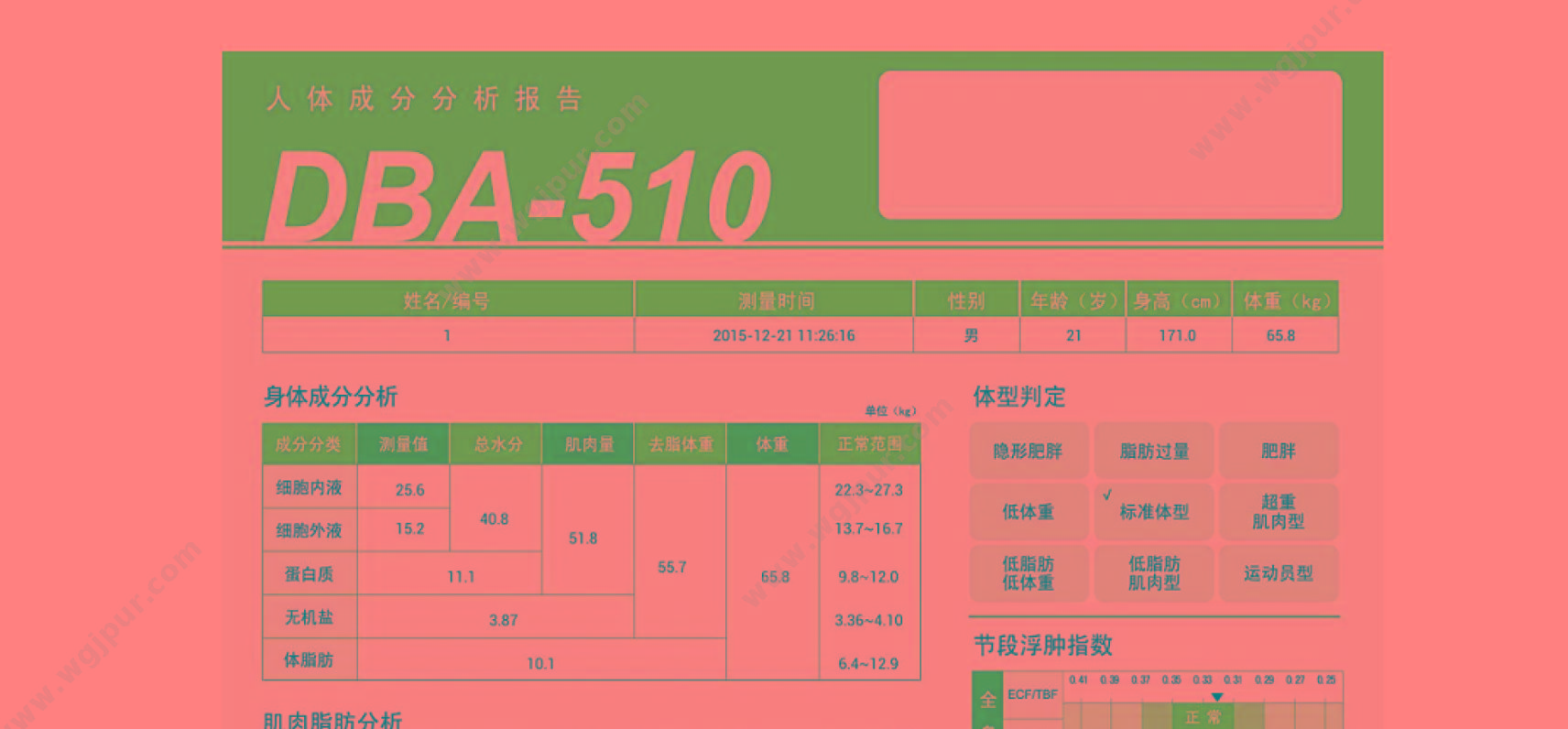 东华原 DBA-510 人体成分分析