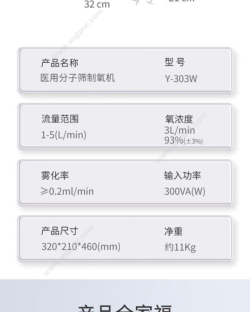 徕克美 LikeMed 医用分子筛3L 春分系列 Y-303W 制氧机